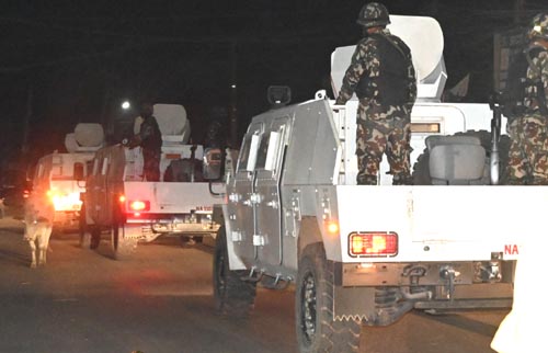 सेनाद्वारा जिल्लाभर संयुक्त गस्ती सुरु 