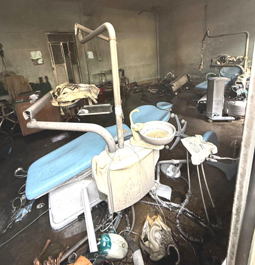 अस्पतालमा आगलागी, लाखौं मुल्य  बराबरको स्वास्थ्य उपकरण जले