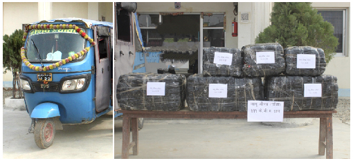 अटोमा गाँजा तस्करी गरेको अवस्थामा  एक महिलासहित दुई पक्राउ